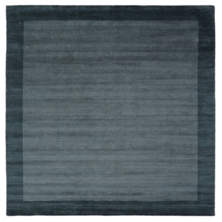 Handloom Frame Teppich - Dunkeltürkis 300x300
