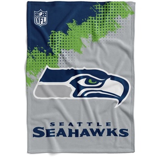 Seattle Seahawks NFL Flanell Decke Kuscheldecke Fleecedecke Steppdecke Velourdecke ** Throw Corner ** in 150 x 200 cm