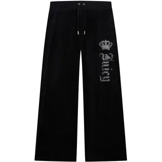 Juicy Couture Gothic Crown OG Straight Low Rise Pants Trainingshose Schwarz S