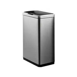 EKO Papierkorb mit Sensor Edelstahl 45 L 27 (B) x 46 (T) x 65,5 (H) cm Silber