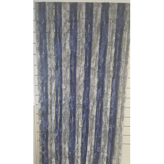 Türvorhang, EXPLORER, Hakenaufhängung (1 St), blickdicht, Chenille silberfarben 100 cm x 200 cm