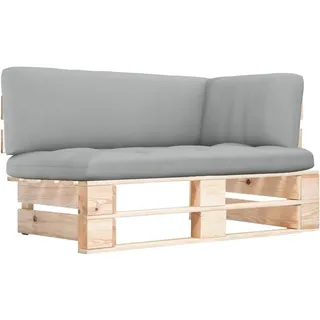 vidaXL Outdoor-Ecksofa Paletten Kiefernholz Imprägniert