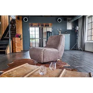 KAWOLA Sessel CINE Relaxsessel elektrisch verstellbar Leder taupe