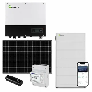 Growatt 10kWp Glas Glas 12,8 kWh Speicher