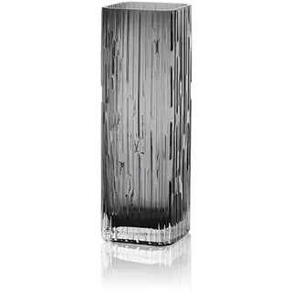 Rxcvkmw Moderne, minimalistische Glasvase, quadratische Vase, Kristallglasvase, Vase, trockene Vase (grau)