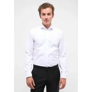 Langarmhemd ETERNA "SLIM FIT", Herren, Gr. 39, Normalgrößen, weiß, Twill, 100% cotton, schmal, Umschlagmanschette, Hemden, NON IRON (bügelfrei)