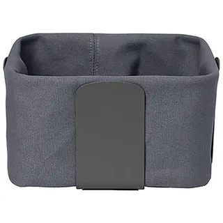 Blomus Brotkorb, Anthrazit, Metall, Textil, quadratisch, 20x10.5x20 cm, Küchenzubehör, Brotkästen & -Körbe