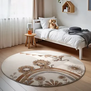 Villeroy & Boch Roar like a Lion Teppich Kinderteppich Ø 160 cm weiß