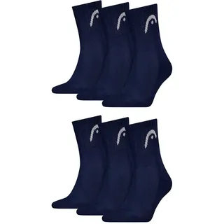 Head Short Crew Sportsocken 6er Pack Blau 43-46