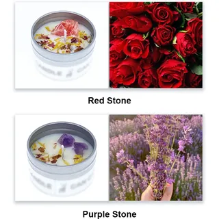 Duftkerze Mit Trockenblumen Und Kristallen, Sojakerze Im Glas, Spa-kerze, Meditationskerze, Chakra-kerze Für Frauen, Entspannung, Zen-geschenk, 70 G