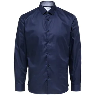 Selected HOMME Herren Freizeithemd SLHSLIMNEW-MARK Slim New Mark - Navy Blazer - M