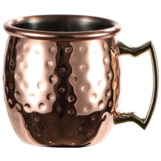 Jiacheng29 Moscow Mule Becher 60ml Moscow Mule Becher Edelstahl Bier Wein Wasser Milch Kaffee Tasse Trinkgeschirr Hammer Punkt