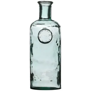 WestCraft Tischvase Flaschenvase MALEA aus recyceltem Glas 2,3L, Bottle Vase, für Blumen-Arrangements, Tischdekoration, Deko - D13 X H35CM weiß