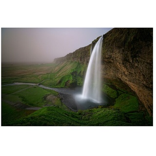 Papermoon Premium collection Fototapete Wasserfall Landschaft  (B x H: 350 x 260 cm, Vlies)
