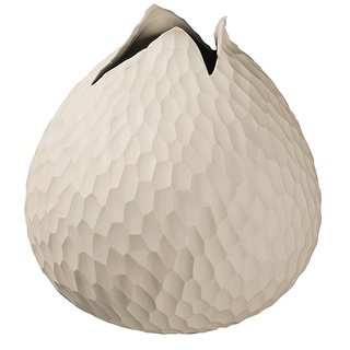 ASA Selection Vase Yoko mit Relief 18 cm Keramik Beige Creme