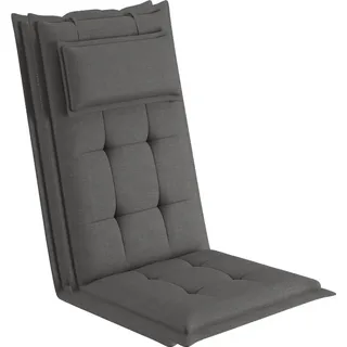 sunnypillow Hochlehner Auflage 120 x 50 x 9 cm grau 2 St.
