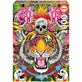 Educa 19017, Extase, 1000 Teile Puzzle für Erwachsene und Kinder ab 10 Jahren, Tiger, EL Dios de los Tres
