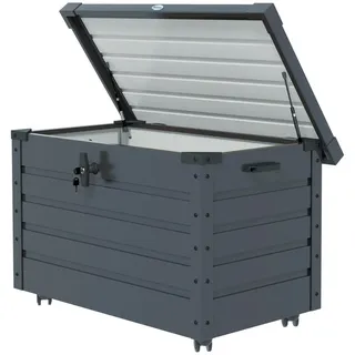 Outsunny Gartenbox 100 x 62 x 65 cm Dunkelgrau