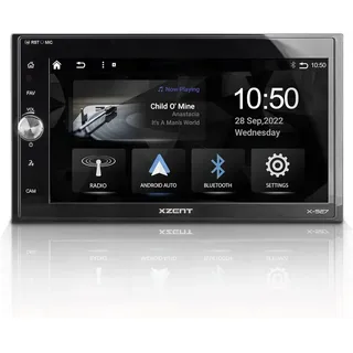 Xzent X-527 2-DIN Moniceiver mit DAB+, Apple CarPlay, Android Auto, Touchscreen, Bluetooth, USB