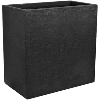 Dehner Kunststoff-Raumtrenner Palermo, rechteckig, anthrazit, ca. B60/H60/T26 cm, Dunkelgrau