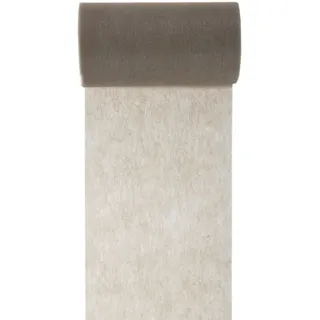 "VLIES- BAND" Uni ( Dekoband z.B.Tischband ) 10cm/10m. Farbe: "TAUPE -98"