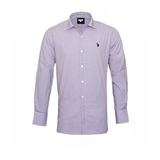U.S. Polo Assn Langarmhemd Hemd Popline Langarmhemd Button Down Shirt (1-tlg) blau XL