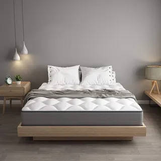 DEWINNER Matratze 140 x 200 cm- Ergonomische Matratze, atmungsaktiv, ultraweich und komfortabel, hohe Rückstellkraft, Federkernmatratze, Höhe 20 cm