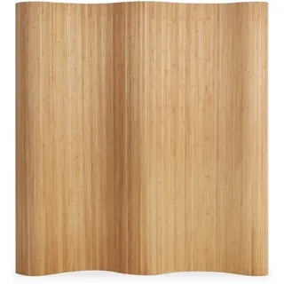 Homestyle4u Paravent Raumteiler in Braun 250x200 cm