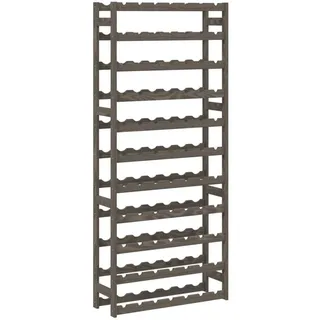 vidaXL Weinregal 77 Flaschen 77 x 30 x 90 cm Grau