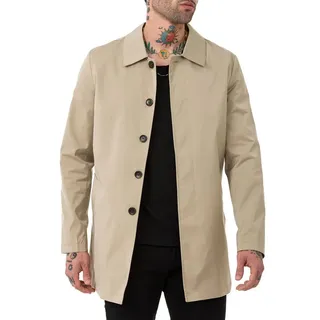 RedBridge Kurzmantel mit Knopfleiste Eleganter Allrounder für Alltag und Büro Kombinierbar für Business und Casual-Looks beige