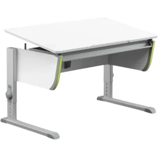 moll Joker Kinderschreibtisch höhenverstellbar | mitwachsend, ergonomisch & neigbar für aufrechtes Sitzen | ideal für Schulkinder | Schreibtisch weiß optional mit Schublade | Made in Germany