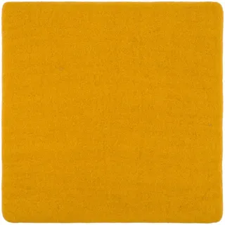 myfelt Stuhlkissen Filz Sitzauflage quadratisch - 36 x 36 cm, beidseitig verwendbar, 100 % Schurwolle gelb