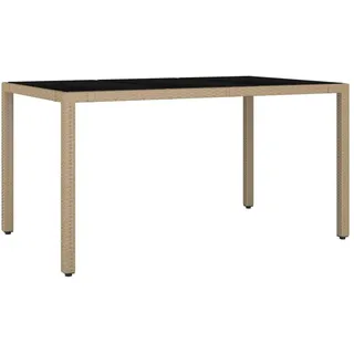 vidaXL Gartentisch 150 x 75 x 13,1 cm Beige