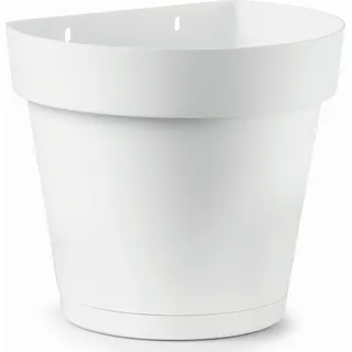 Cleo-wandvase  Weiß - 18 Cm