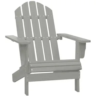 vidaXL Gartenstuhl Holz Grau