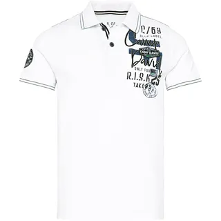 Camp David Herren Shirt weiß/Nachtblau/blau L