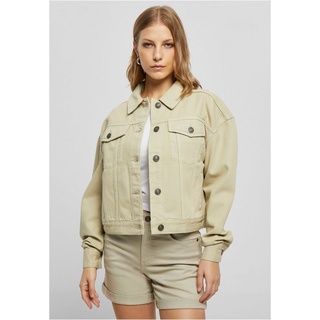 URBAN CLASSICS Outdoorjacke Damen Ladies Oversized Colored Denim Jacket (1-St) beige 4XL