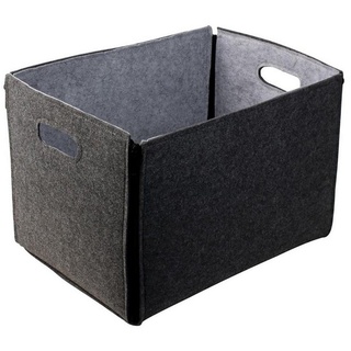 HTI-Living Aufbewahrungsbox Aufbewahrungsbox Filz Gusta (Stück, 1 St., 1 Faltbox aus Filz), Aufbewahrungskorb Filzkorb grau