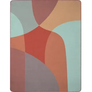 Biederlack Kuscheldecke Lava 150 x 200 cm Mischgewebe Bunt