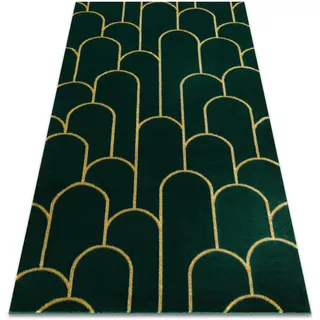 RugsX Emerald Teppich 140 x 190 cm Gold/Grün