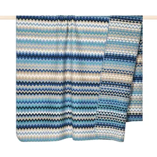 Wohndecke PAD "CELIN" Wohndecken Gr. B/L: 150 cm x 200 cm, blau (blue) Decken Made in Europe