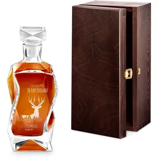 Maverton Whisky Karaffe mit Gravur, Whisky Dekanter, 700ml, personalisiert | Geschenk zum Geburtstag für Männer, Danksagung