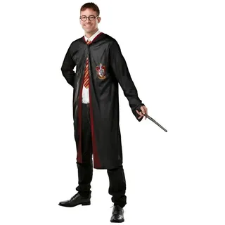 Metamorph Umhang Harry Potter – Gryffindor Kostümset, Basic Set für erwachsene Hogwarts-Schüler schwarz