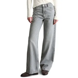 Marc O'Polo Marc OߴPolo Denim Damen Jeanshose aus Bio-Baumwolle High Waist, Grau (Light Grey Multi 08), W29/L30 - 29W / 30L