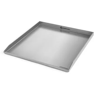 BURNHARD® Plancha Grillplatte Edelstahl für Gasgrill EARL Serie, spülmaschinenfest, 42,5 x 39,6 x 3 cm - Deutsche Marke