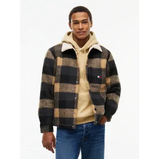 Tommy Hilfiger Hemdjacke Teddy Collar Brushed Schwarz S