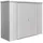 2,27 x 0,83 x 1,83 m silber-metallic