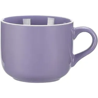 650ml Teetasse, Kaffeetasse XXL Tasse Keramik Suppentassen mit Henkel Jumbotassen Groß Kaffee Tee Tasse Müsli Suppen Kaffeebecher Schale Schüssel Porzellan Tasse Suppenschüssel mit Griff (Lila)