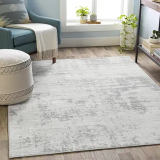 livabliss DALI Kurzflorteppich 200 x 290 cm Grau/Weiß