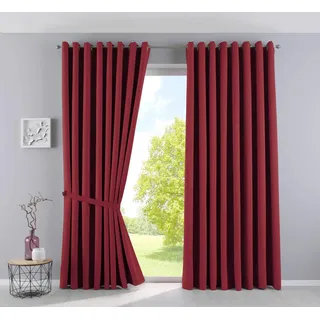Gardinenbox Raffhalter Newyork Bordeaux 2 St.